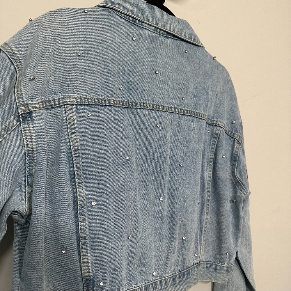 Denim Jacket w/ Rhinestones - Picture 5 of 7